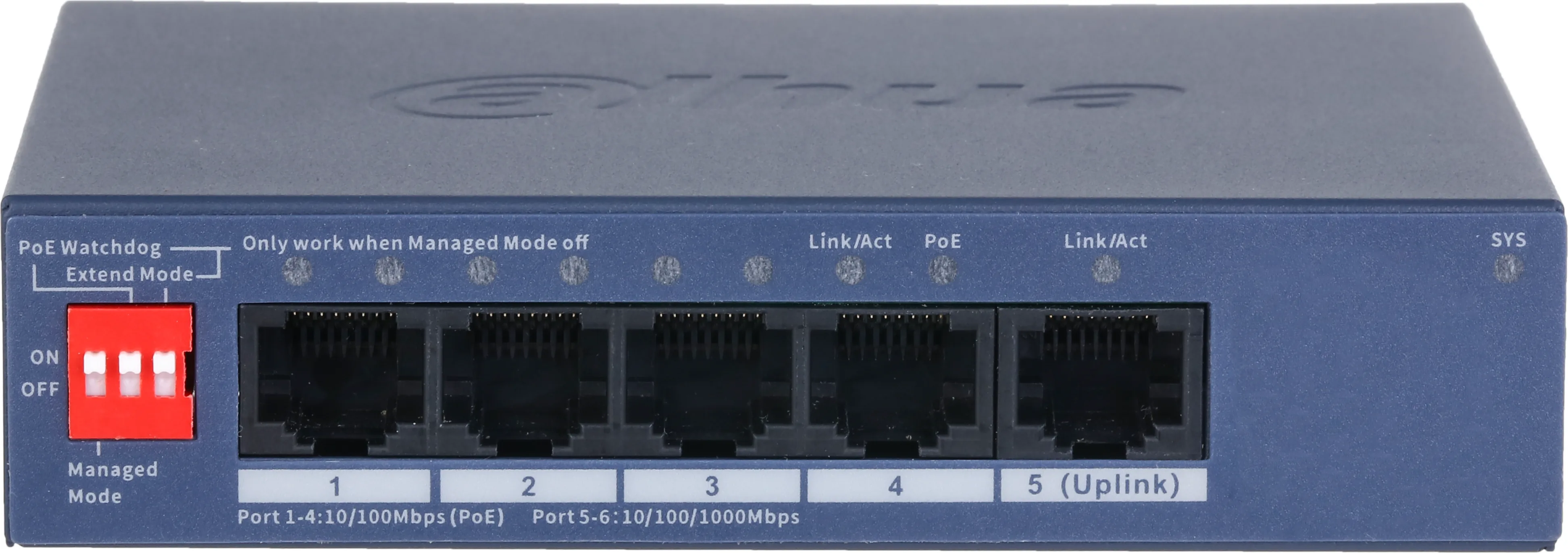 DAHUA DH-CS4005-4ET1GT-36 Коммутатор POE