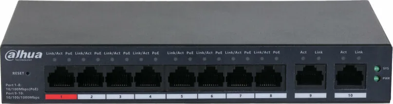 DAHUA DH-CS4010-8ET-110 Коммутатор POE