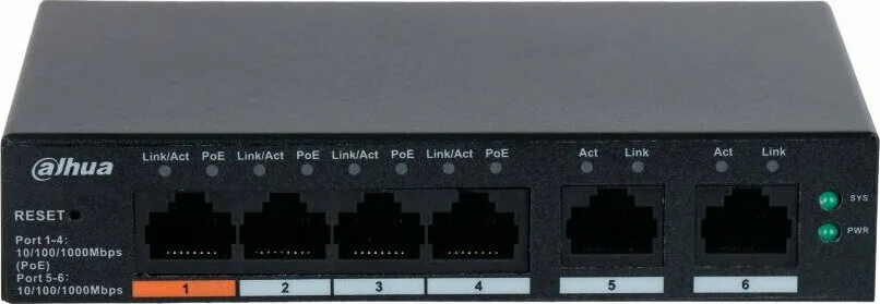 DAHUA DH-CS4006-4GT-60 Коммутатор POE