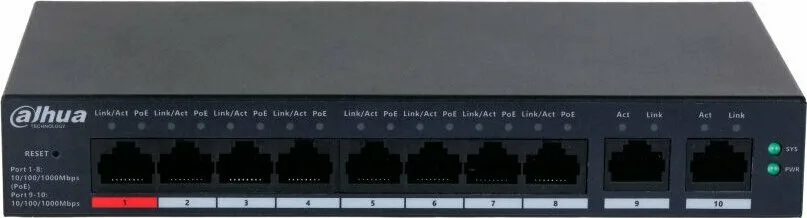 DAHUA DH-CS4010-8GT-110 Коммутатор POE